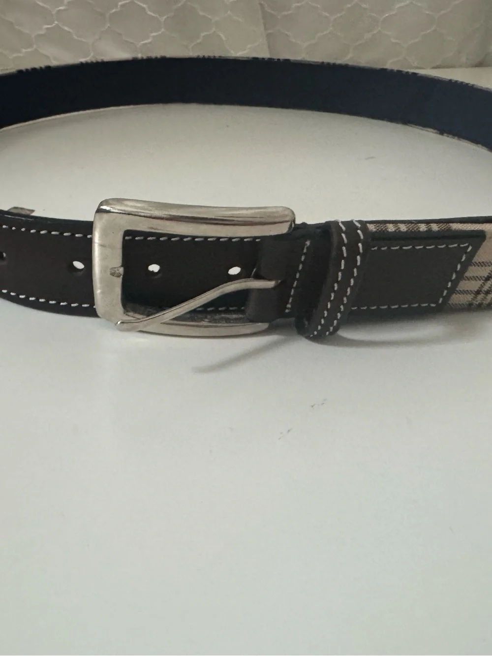 Equine Couture Original  5/A Baker Ladies Classic Plaid Belt Size Large 44”